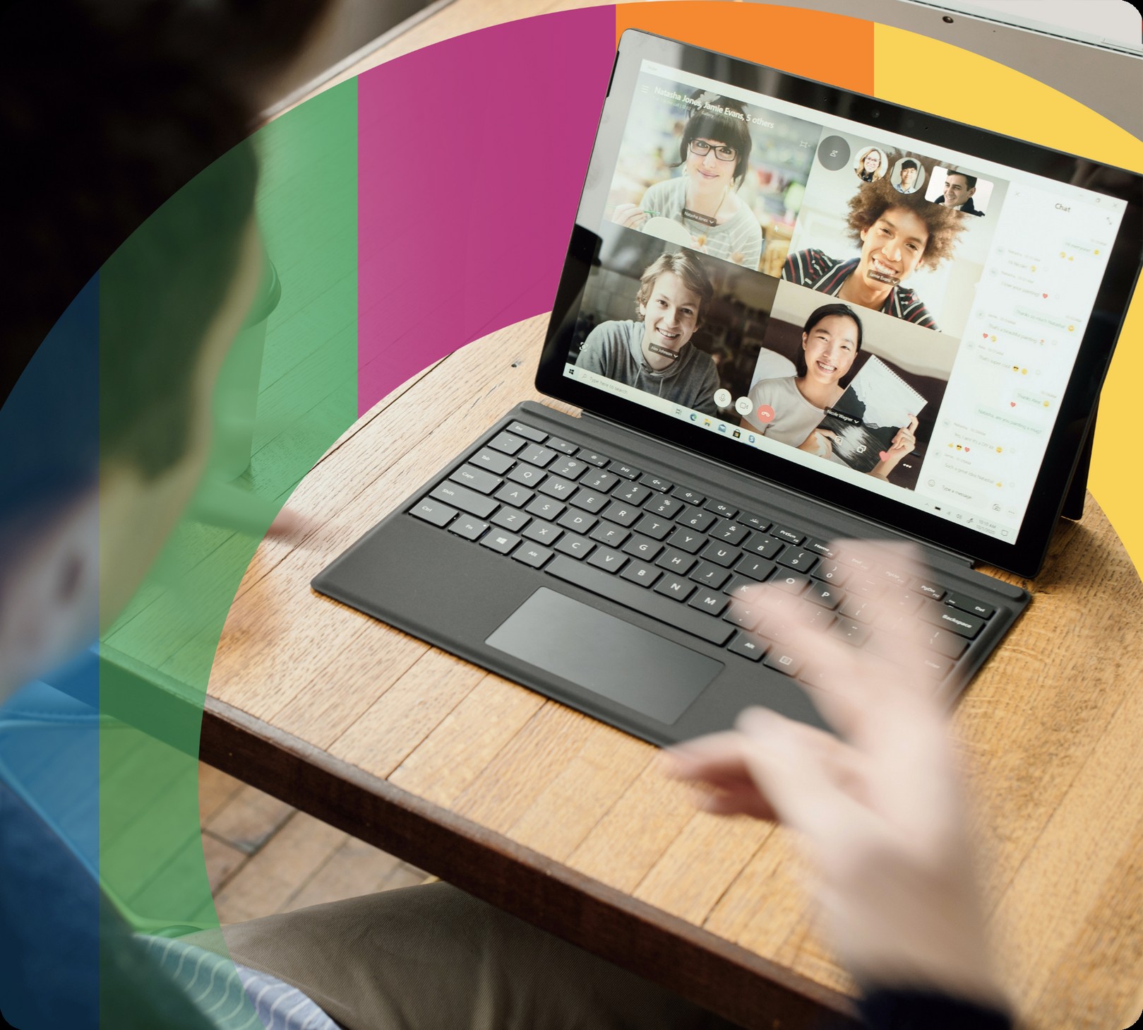 LiveEO managers in a virtual leadership session